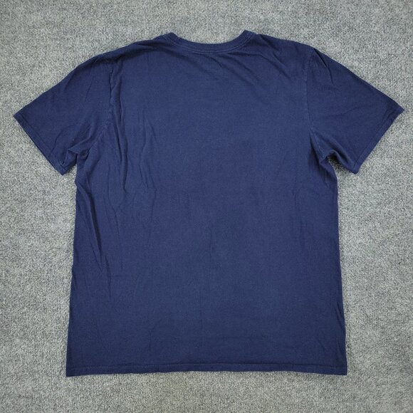 Nike Shirt Men Large Blue Logo Graphic Tee Crew Neck Short Sleeve Pullover Adult - Picture 8 of 12
